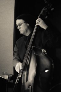Tim Carmichael playing double bass